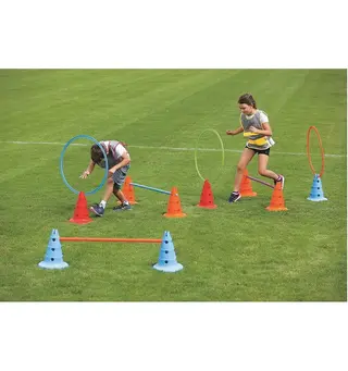 Gymnastikkringer 50 cm - 6 stk Sett med 6 flate ringer i ulike farger